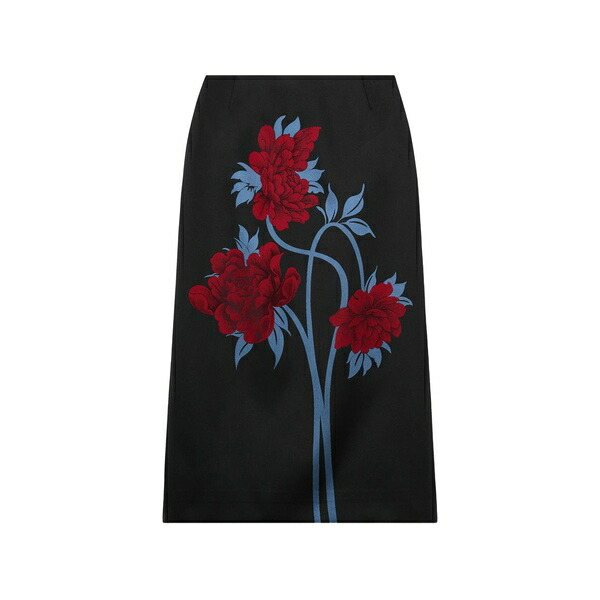 ラ・ダブル・ジェイ レディース スコート ボトムス Jacquard floral skirt Black