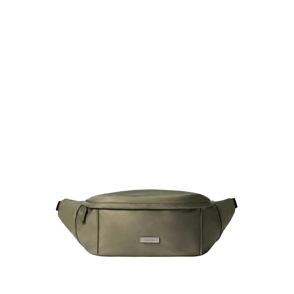 カルバンクライン メンズ ビジネス系 バッグ Logo-plaque belt bag Green|asty