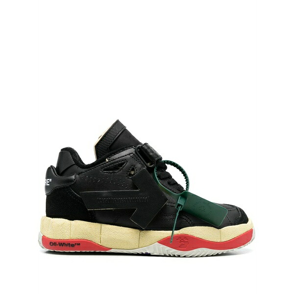 象牙色 レディース スニーカー シューズ Puzzle couture low-top sneakers Black
