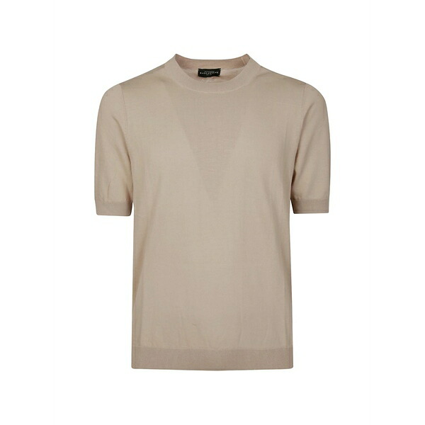 バランタイン メンズ Tシャツ トップス Rope cotton t-shirt Neutrals｜asty