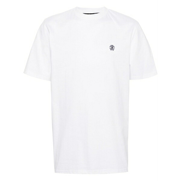 ロベルトカヴァリ メンズ プルオーバー トップス Monogram-embroidered cotton t-shirt White
