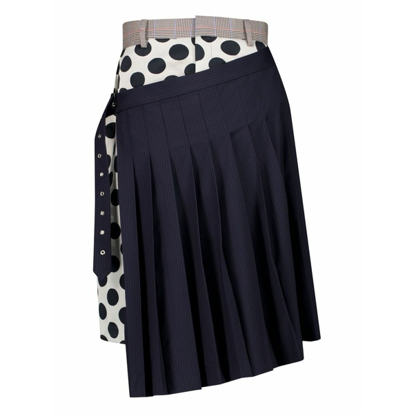 チャールズ・ジェフリー メンズ デニムパンツ ボトムス Polka-dot skirt Blue｜asty 117,900円