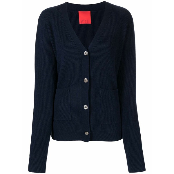カシミヤ はたご屋 優しいこと レディース ジレー アウター Mari cashmere cardigan Blue