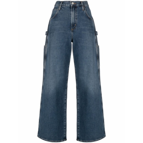 アゴルド レディース デニムパンツ ボトムス Wide-leg jeans Blue|asty