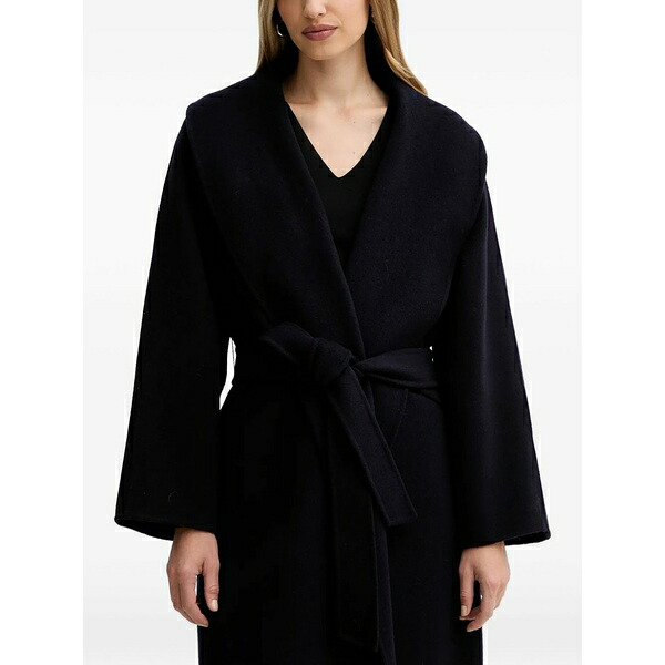 リビアナコンティ レディース 厚地の外套 アウター Maxim belted coat Blue
