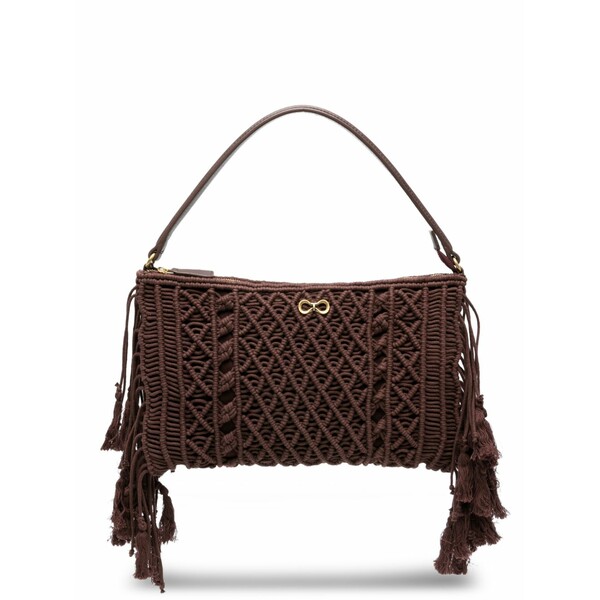 ツイン仕掛ける レディース ショルダーバッグ 御徒面子 Logo-detail shoulder bag Brown