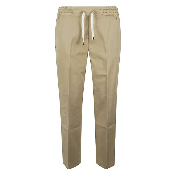 レアッシュ レディース 心地好いズボン下 ボトムス Drawstring trousers Brown