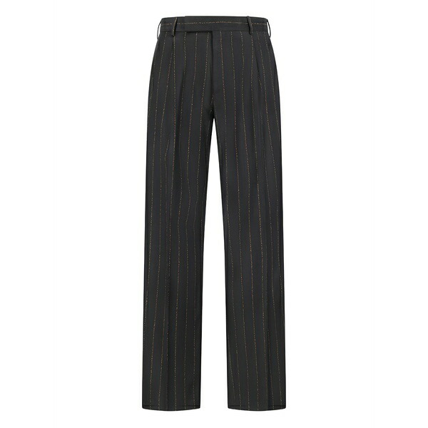 PTトリノ メンズ 心地好いズボン下 ボトムス Quindici striped trousers Grey