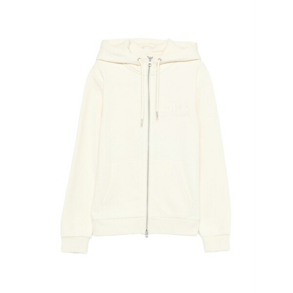 ガント レディース パーカー・スウェットシャツ アウター Tonal shield zip-fastening hoodie Neutrals