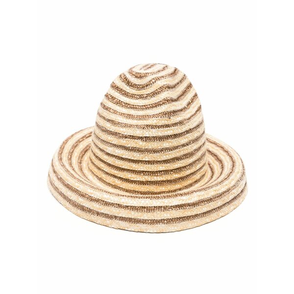 ブームガイア レディース 鳥打ち帽 付属物 Magda straw bucket hat Neutrals