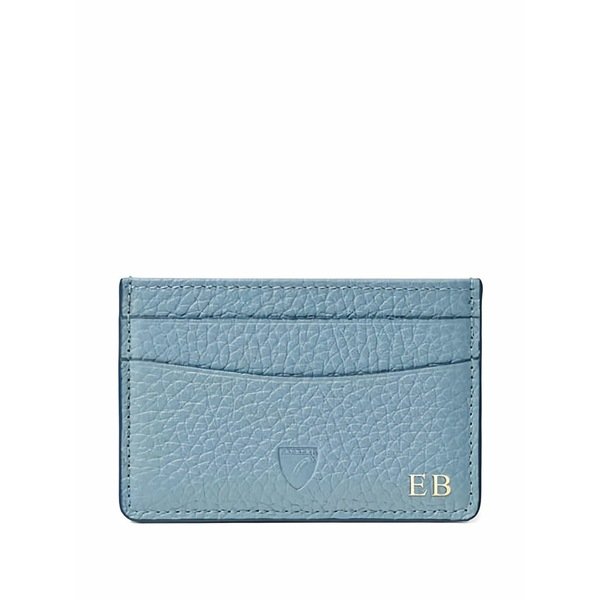 アスピナルオブロンドン レディース 紙入れ 付属品 Logo-plaque cardholder Blue