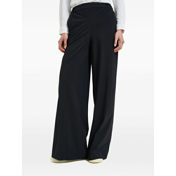 アールアールディ レディース 心地好いズボン下 ボトムス Elasticated wide-leg trousers Black