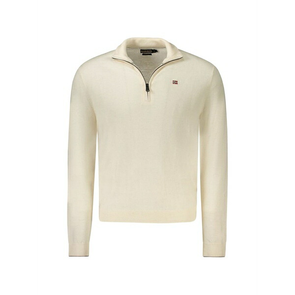 ナパピリ メンズ ニット\u0026セーター アウター Lampo zip-up sweater Neutrals