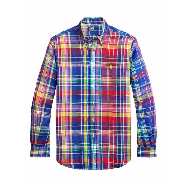ラルフローレン メンズ プルオーバー トップス Checked shirt Blue