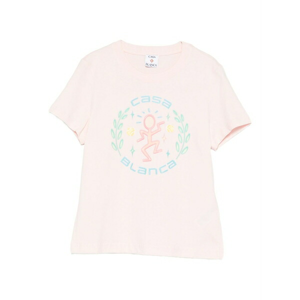カサブランカ レディース プルオーバー トップス Graphic cotton  t-shirt Pink