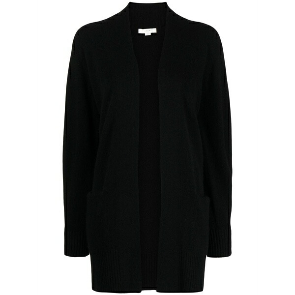 ヴィンス レディース 厚地の外套 アウター Open-front cashmere cardi-coat Black