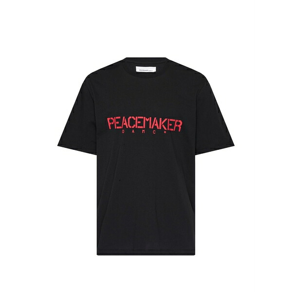 オーエーエムシー メンズ Tシャツ トップス Logo-print t-shirt Black｜asty