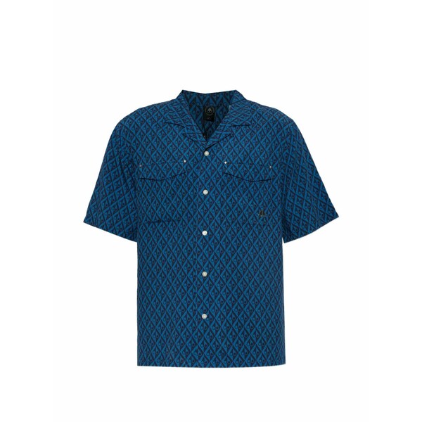 ムースナックルズ メンズ シャツ トップス Patterned shirt Blue｜asty