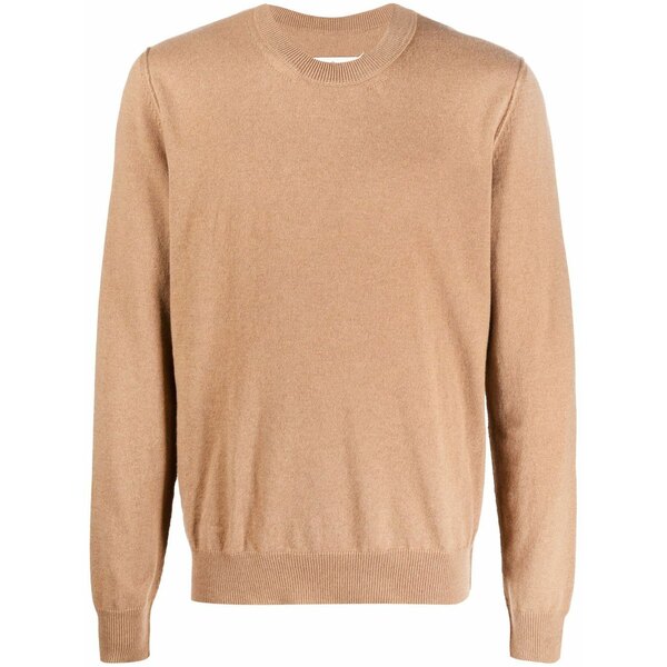 マルタンマルジェラ メンズ 編み物\u0026ティーシャツ アウター Crew-neck cashmere sweater Brown