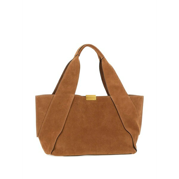 ジャンニ・キアリーニ レディース ショルダーバッグ 御徒面子 Medium dafne suede shoulder bag Brown