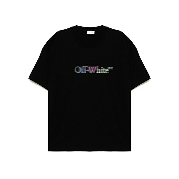 象牙色 メンズ ティーシャツ トップス Logo-print t-shirt Black トップス-メンズファッション-Tシャツ・カットソー