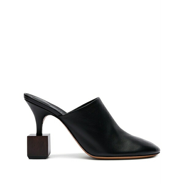 ジャクエムス レディース サンダル シューズ Leather mules Black|asty