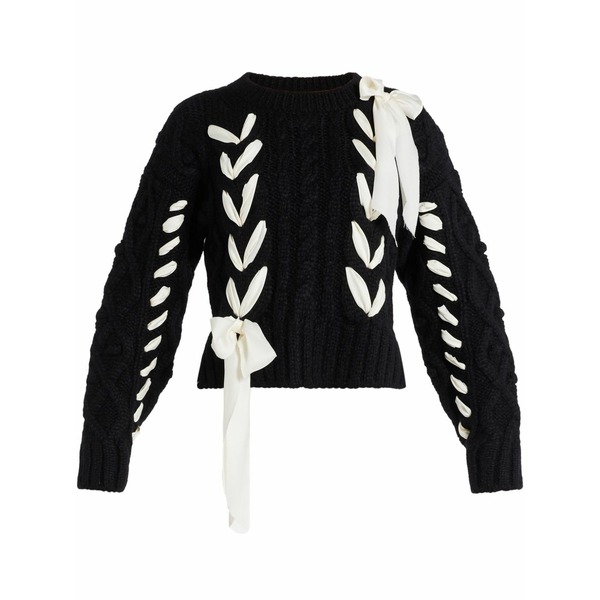 ラブスハックファンシー レディース 編み物\u0026プルオーバー アウター Parson jumper Black