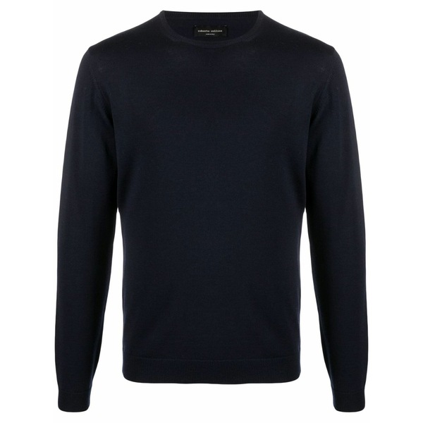 ロベルトコリーナ メンズ ニット\u0026セーター アウター Crew-neck pullover jumper Blue