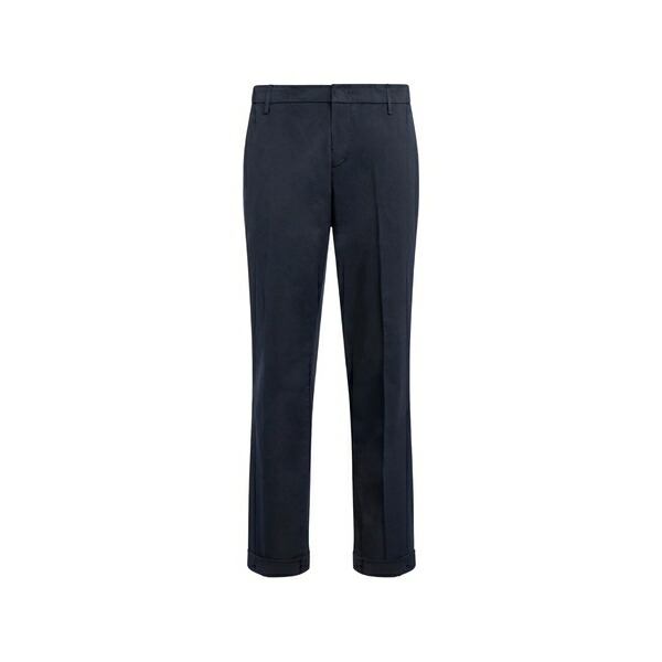 ドンダップ メンズ 心地好いズボン下 ボトムス Turned-up cuffs trousers Blue