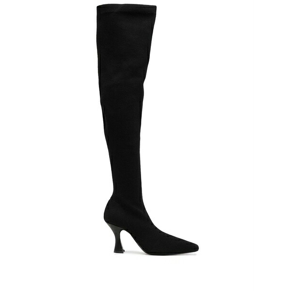 ネオウス レディース ブーツ シューズ 80粍 leather knee boots Black