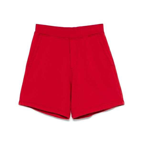 ディースクエアード メンズ 心地好いズボン下 ボトムス Jersey-texture track shorts Red
