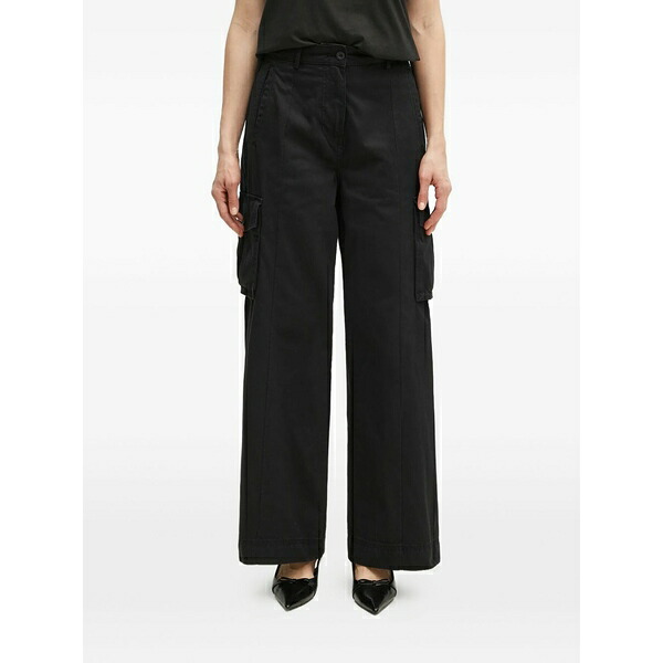 ナパピリ レディース 心地好いズボン下 ボトムス Cargo-pocket trousers Black