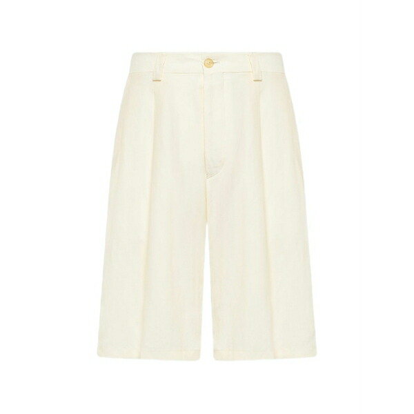 ラネウス メンズ カジュアルパンツ ボトムス Buttoned flap-pocket shorts Neutrals|asty