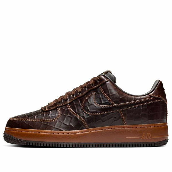 Nike ナイキ メンズ スニーカー 空軍 【Nike Air Force 1 Croc Skin \u0027Fauna Brown\u0027 II7090-222】  大きさ US_6(24.0糎)