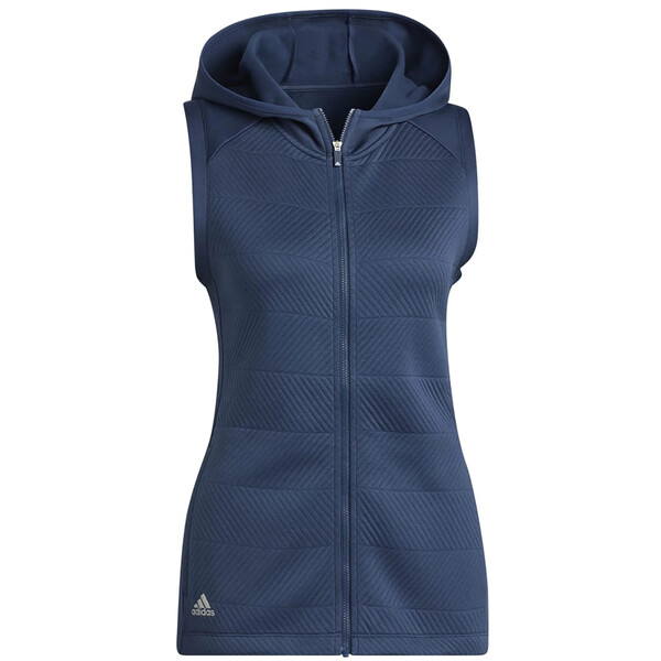 アディダス レディース ジャケット ブルゾン アウター adidas Women's COLD.RDY Full Zip Golf Vest Crew  Navy 即納最大半額