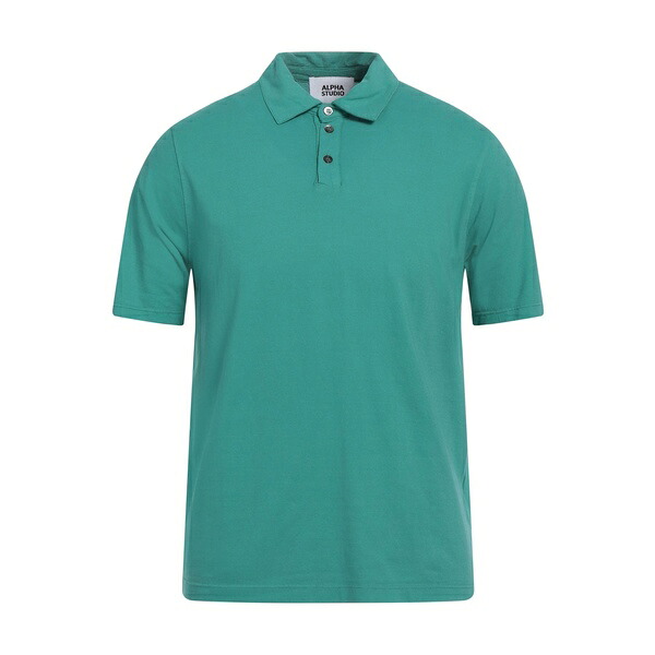 【貨物輸送無料】 アルファス テューディオ メンズ プルオーバー トップス Polo shirts Green