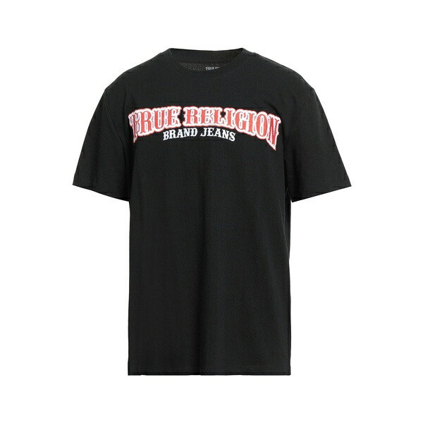 【送料無料】 トゥルーレリジョン メンズ Tシャツ トップス T-shirts Black|asty