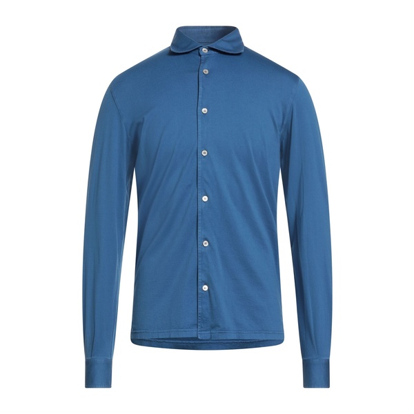 【送料無料】 フェデーリ メンズ シャツ トップス Shirts Azure|asty