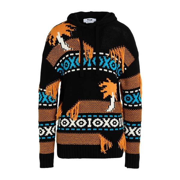 【送料無料】 エムエスジイエム メンズ ニット&セーター アウター Sweaters Black