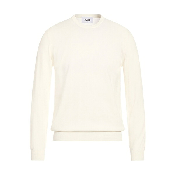 【貨物輸送無料】 アルファス テューディオ メンズ 編み物\u0026スウェーター アウター Sweaters White