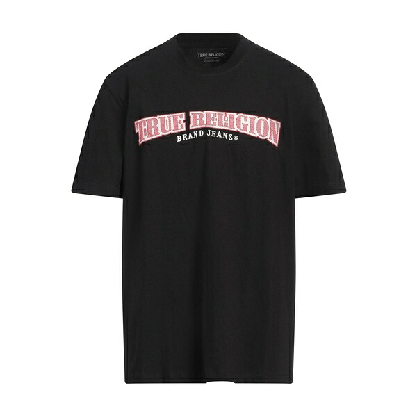 【送料無料】 トゥルーレリジョン メンズ Tシャツ トップス T-shirts Black