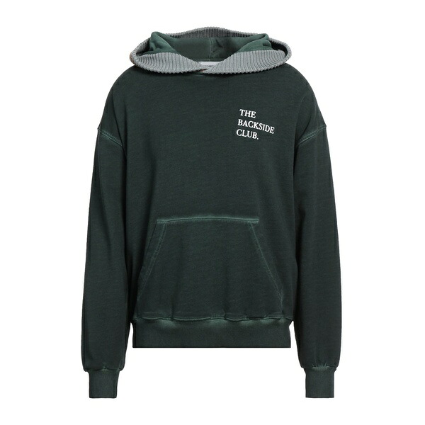 【送料無料】 バックサイドクラブ メンズ パーカー・スウェットシャツ アウター Sweatshirts Green