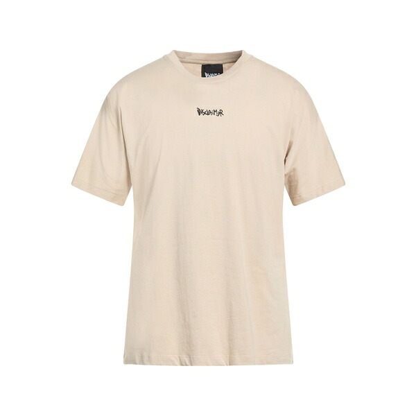 【送料無料】 ディスクレイマー メンズ Tシャツ トップス T-shirts Beige