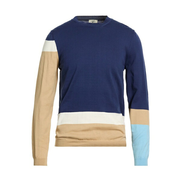 【貨物輸送無料】 エムキュージェイ メンズ 編み物\u0026プルオーバー アウター Sweaters Blue