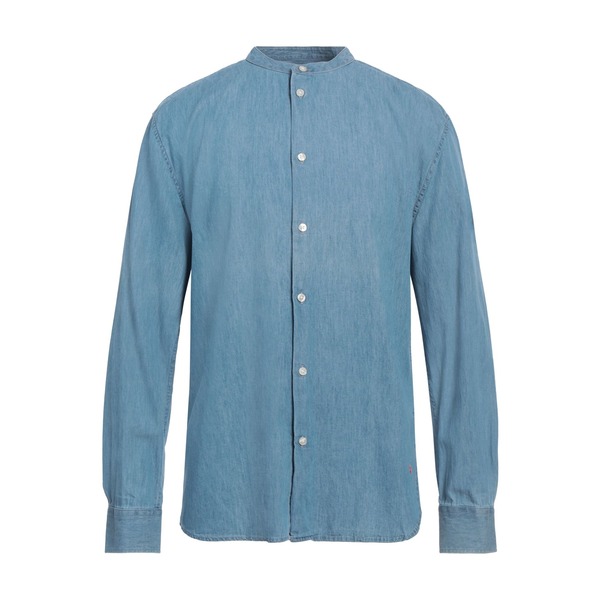 【貨物輸送無料】 ピューテリー メンズ プルオーバー トップス Denim shirts Blue