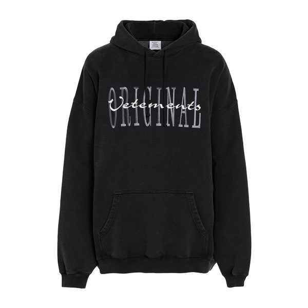 【送料無料】 ヴェトモン メンズ パーカー・スウェットシャツ アウター Sweatshirts Black