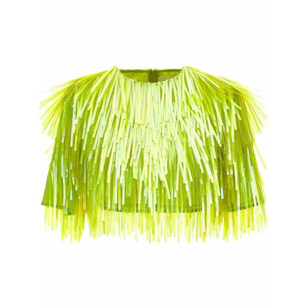 運動競技マックス レディース カットソー トップス Petalo cropped top Yellow
