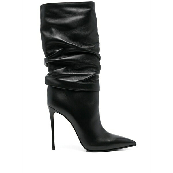 ル シラ レディース ブーツ シューズ Stivaletto below-knee 110mm boots Black|asty