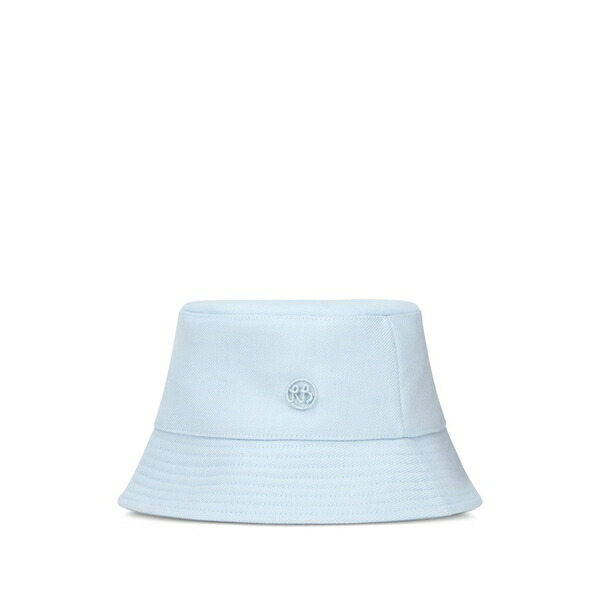 ラスランバジンスキー レディース 鳥打ち帽 付属物 Logo bucket hat Blue