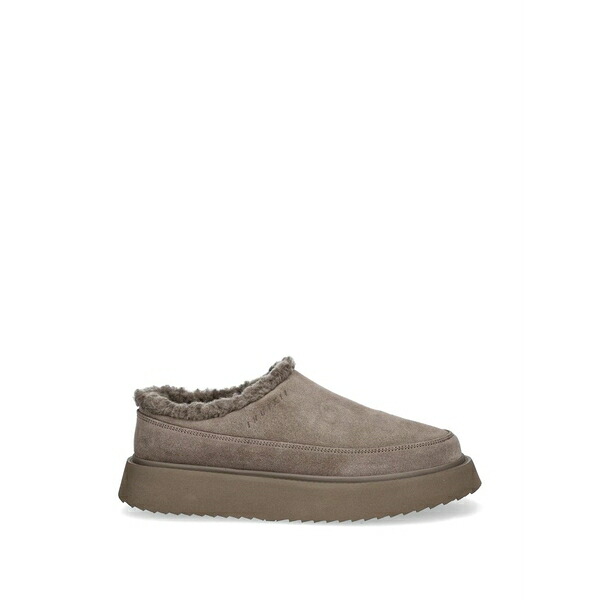 イヌイキー レディース サンダル シューズ Classic micro platform fur-trim slippers Neutrals｜asty